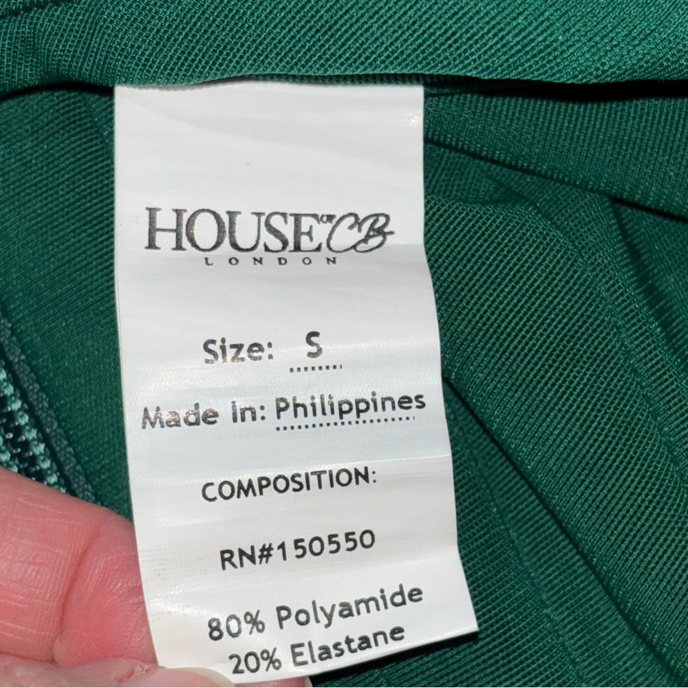 House of CB Ninetta Emerald Green Mesh Corset Top Size Small Bustier Date Night - Picture 8 of 13